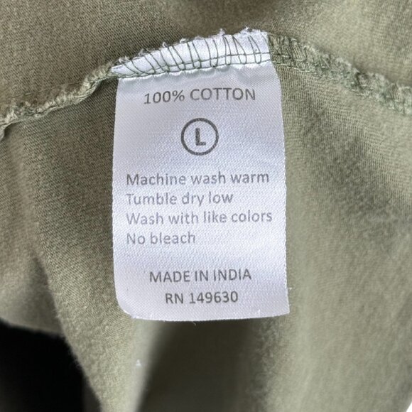 Ben Davis Green 100% Cotton Heavy Duty Short Sleeve Pocket Tee Shirt - Large - Picture 4 of 8